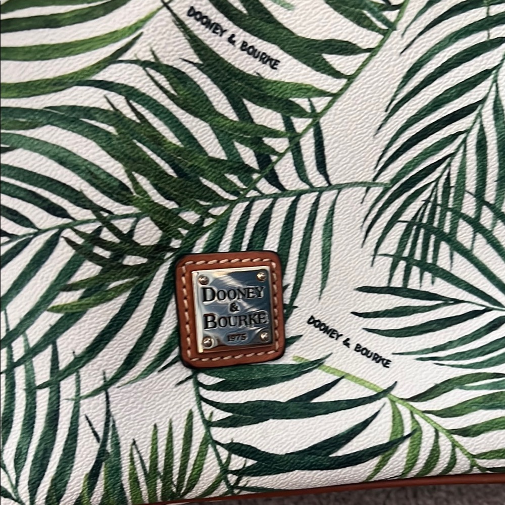 Dooney & Bourke Tropical Green and Brown Crossbody Bag - Picture 5 of 5